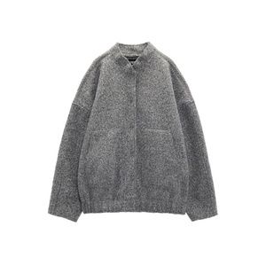 Zara grey bomber jacket